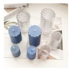 Poli Karbon Mum Kalıbı Mika Sert Plastik Burgulu Mum Kalıbı 16.5 CM 6236