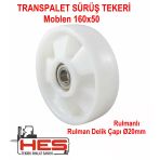 Poliamid Transpalet Tekerleği 160X50 Mm (Rulmanlı)