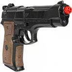 Police Pistol 8 Patlar Oyuncak Metal Mantar Tabancası - Nostaljik Polis Silahı
