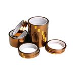 Poliimid (Polyimide) Kapton Bant 250℃ - 33 Metre 10 Mm Kapton Bant