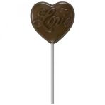 Polikarbon Kalp Lolipop Çikolata Kalıbı 35 Gr - 691