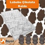 Polikarbon Labubu Çikolata Kalıbı 35GR - 10 cm