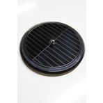 Polimetsun Cam Menfezi Füme - Isı Cam / Cam Balkon / Sandvic Panel Için Oval Havalandırma Menfezi 15cm