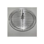 Polimetsun Cam Menfezi Şeffaf - Isı Cam / Cam Balkon / Sandvic Panel Için Oval Havalandırma Menfezi 15cm