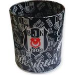 Polin Beşiktaş Lisanslı Masa Üstü Metal Kalemlik - Siyah