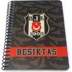 Polin Beşiktaş Lisasnlı Spiralli Not Defteri A6 10 x 15 cm 72 Yaprak Çizgili - Model-2