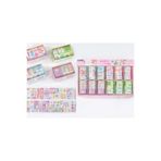 Polin Happy Time Dekoratif Washi Bant 7,2 cm x 1,8 m, 1 Adet, Pastel Renkli Sevimli Desenli