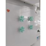 Poliplast Çiçek Kulp Çocuk Odası Kulp. Genç Odası Kulp. Dolap ve Çekmece Kulp / 4 Adet - yeşil