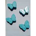 Poliplast Çocuk Odası Kulp. Genç Odası Kulp. Dolap ve Çekmece Kulp./ 4 Adet - 427F KELEBEK - Mavi