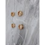Poliplast Gömme Kapı ve Dolap Kulpu / 4 Adet - 053 GOLD ALTIN