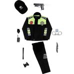 Polis Kostümü Alt Üst + Şapka + Oyuncak seti Çocuk Polis Kostümü - Çocuk Polis Kıyafeti Çocuk Kostüm