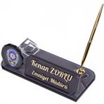 Polis Kristal Masa İsimliği Terfi Tayin Hediyesi Masaüstü İsimlik