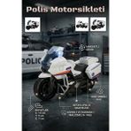 Polis Motorsikleti Sürtünmeli Hareketli Gidonlu Oyuncak Motor