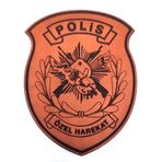 POLİS ÖZEL HAREKAT Deri PEÇ- Arma - Patch