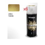 Polisan Akrilik Sprey Boya 6 Adet 400 Ml Altın Varak
