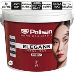 Polisan Antibakteriyel Elegans Extra 2.5 lt / 3.5 kg Silinebilir Silikonlu Müge Renk İç Cephe Boyası