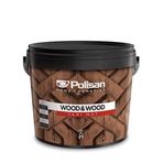 Polisan Wood & Wood Renksiz 2.5 lt Yarı Mat Su Bazlı Ahşap Verniği