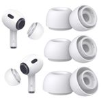 Polislime AirPods Pro & AirPods Pro 2. Nesil için 3 Çift Yedek Kulak Uçları, Gürültü Azaltma Delikli Silikon Kulak Ucu Ağrısı Yok, Kaymaz Yumuşak Kulak Uçları Airpods Pro/Pro 2 ile Uyumlu (Boyutlar