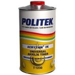 Politek Üniversal Akrilik Tiner 1lt Hızlı-Yavaş - 1 Adet