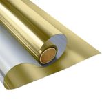 Poliüretan Levha, Cam Tek Yönlü Ayna Gizlilik Filmi Çok Renkli 40x200 cm(Gold)