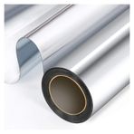 Poliüretan Levha, Yansıtıcı Cam Filmi Tek Yönlü Ayna Gizlilik Isı Kontrolü Çok Renkli Çoklu Boyutlar(Silver Silver,30x500 cm)