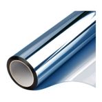 Poliüretan Levha, Yansıtıcı Cam Filmi Tek Yönlü Ayna Isı Kontrolü Çok Renkli Çoklu Boyutlar(Blue-silver,40x500 cm)