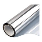 Poliüretan Levha, Yansıtıcı Cam Filmi Tek Yönlü Ayna Isı Kontrolü Çok Renkli Çoklu Boyutlar(Silver-silver,50x300 cm)