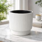 Poliva Home Vega Model Büyük Dekoratif Modern Saksı ve Vazo 20 Lt ( 30 cm x 32 cm ) Iç Hazneli