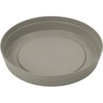 Poliwork Konik Saksı Tabağı 26,5 cm – 265x50 mm Dayanıklı Plastik Saksı Altlığı - Sütlü Kahve