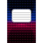 Polka Dot Notebook: Gradient Blue and Red Polka Dot, 120 White Pages Lined, 6” X 9”