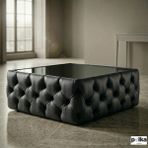 Polka Sofa Retro Deri Serisi Orta Sehpa - Antrasit