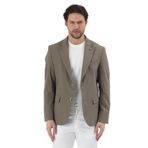 Polli Erkek Vizon Polyamid-Teknik Esnek Yazlık Serin Tutan Yarım Astarlı Slim Fit Spor Blazer Ceket Vizon 50