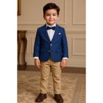 Pollito Erkek Çocuk Gabardin Pantolonlu Ceketli Takım - Lacivert - 5 - 6 Yaş