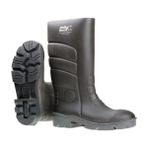 Polly Boot Çelik Burunlu Çizme Yeşil 38 Numara - Siyah