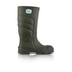 Polly Boot Çelik Burunlu Yeşil Çizme Uzun PVC Güvenlik Standartlarına Uygun Dayanıklı Ayakkabı