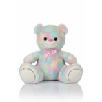 POLLYTOYS PELÜŞ OYUNCAKTA DÜNYA MARKASI Ayıcık Gökkuşağı Kurdeleli 60 cm - Renkli & Yumuşacık