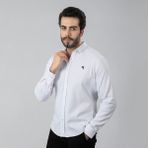 Polo Air Erkek Gömlek Slimfit Likralı Kumaş Uzun Kol PA-180 - 001-Beyaz