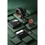 Polo Air Erkek Kombin Set Kol Saati Cüzdan Kartlık Kemer Anahtarlık Özel Kutusunda Siyah Set PL-0793E1 - Bordo - Siyah