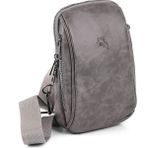Polo Air Erkek Omuz Çantası Çapraz Göğüs ve Sırt Çantası Body Bag Vegan Deri Etn-72 - 02 - Gri