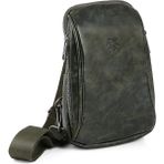 Polo Air Erkek Omuz Çantası Çapraz Göğüs ve Sırt Çantası Body Bag Vegan Deri Etn-72 - 02Y-Yeşil