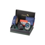 Polo Air Erkek Set Kombin Kemer Cüzdan Kartlık Parfüm Kol Saati Hediyelik Kutusunda Lacivert Set Pl-0961e2