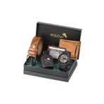 Polo Air Erkek Set Kombin Kemer Cüzdan Kartlık Parfüm Kol Saati Hediyelik Kutusunda Taba Set Pl-0961e1