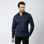 Polo Air Erkek Uzun Kol Gömlek Slimfit Likralı Kumaş PA-179 - 02L-Lacivert - XL
