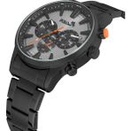 Polo Air Klasik Metal Erkek Kol Saati Siyah Gri Turuncu Renk PL-0976E1X - Gri - Siyah
