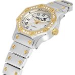 Polo Air Romen Rakamlı Vintage Kadın Kol Saati Gümüş Gold PL-1502B4X - Altın - Gümüş