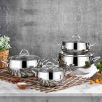 Polo Chef Polochef Proline 8 Parça Çelik Tencere Seti