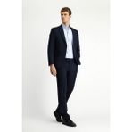 Polo Club 7 Drop Super Slim Fit Ekstra Dar Kesim Mevsimlik Likralı Esnek Takım Elbise - Koyu Lacivert - Relax Fit - 46