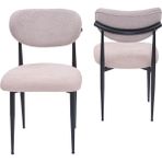 Polo Demir Mutfak Yemek Sandalyesi 2 Li Set - Siyah