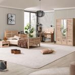 Polo Genç Odası - 3 Kapaklı Dolap, Karyola, Komodin, Çalışma Masası, Şifonyer, Kitaplık