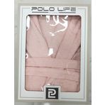 Polo Life Kutulu Bamboo Tek Bornoz Şalyaka-Pembe (XL Beden)